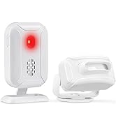 WSDCAM Radar Detection &amp; PIR Dual Motion Sensor, Driveway Alarm Wireless Long Range Weatherproof ...