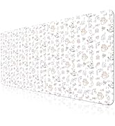 AUPET Kawaii Leather Desk Pad Blotter Mat, 35 x 17in Large Mouse Pad, Non-Slip Waterproof Desk Wr...