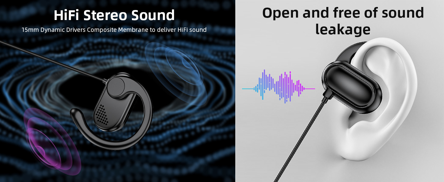 open-ear headphones 360° sound