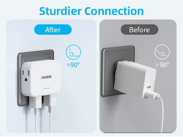 flat plug power strip