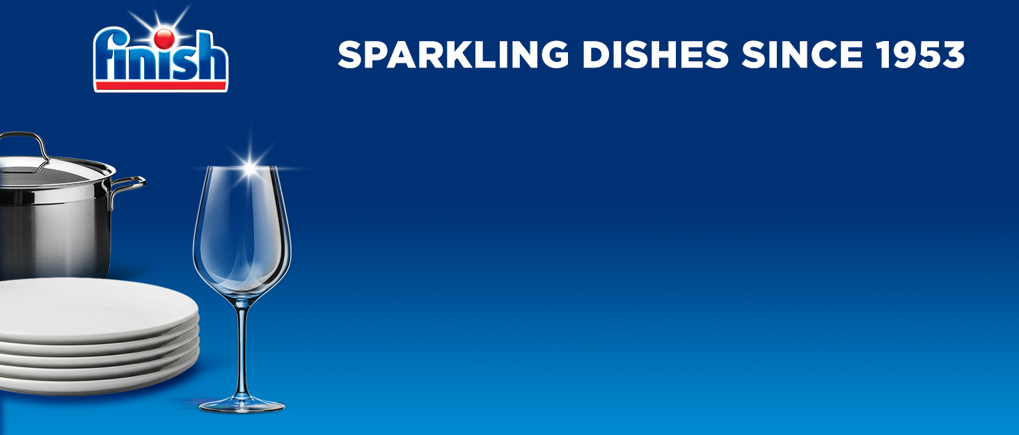 Finish Dishwasher detergent and rinse aid since 1953