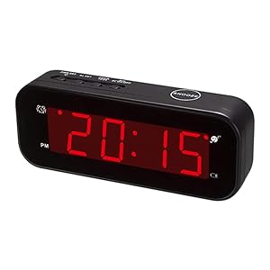 alarm clock with temperature display
