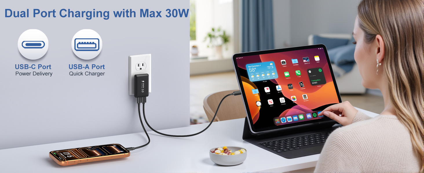 flat usb wall plug