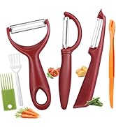 Senbowe Upgrade Potato Peeler for Kitchen, 6PCS Stainless Steel Vegetable Peeler, I and Y Veggie ...