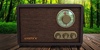 wooden radio