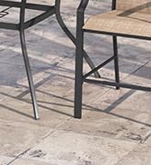 Giantex Patio Table with Umbrella Hole, Outdoor Dining Table for 4 People with All Weather Resist...