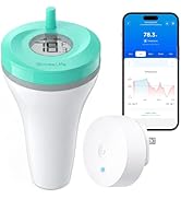 GoveeLife Smart Wireless Pool Thermometer P2 with WiFi Gateway, Easy Read Folating Water Thermome...