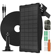 12V 4W Trail Camera Solar Panel,Solar Charger Kit with Built-in 5200mAh Rechargeable Lithium Batt...