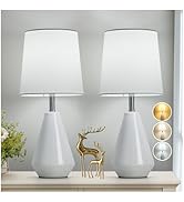 bdayanx Small Bedside Table Lamp for Bedroom-Reading Desk Lamp Set of 2,with 3 Color Temperatures...