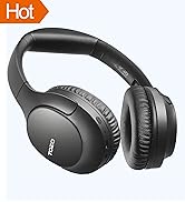 TOZO HA1 Bluetooth 5.4 Headphones, ENC Call Noise Cancelling with Mic Over Ear Wireless Headset F...