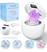 Hossili Retainer Cleaner, Upgraded Open-Window 45kHz Retainer Cleaner 200ML Dental Cleaning Pod w...