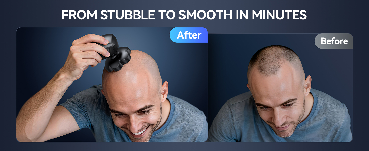 achieve smooth shaving effect in a short time