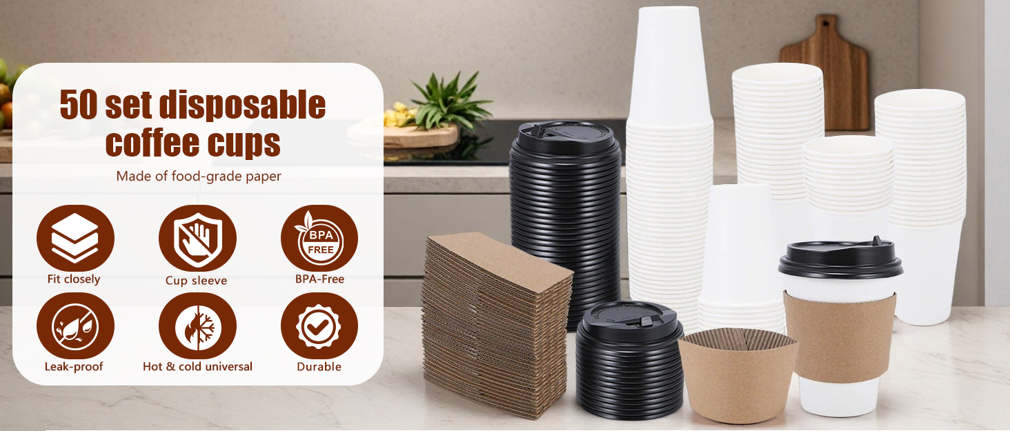 coffee cups with lids