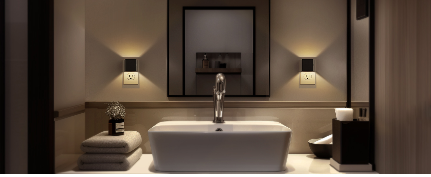 dimmable night light plug into wall