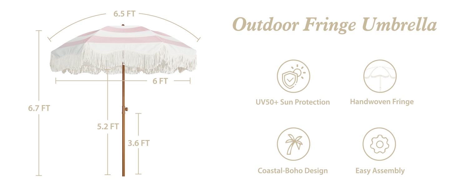 boho beach umbrella