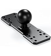 BRCOVAN 1.5'' Ball Fish Finder Mount Plate, Aluminum Alloy Universal Marine Electronic Plate for ...