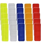25 Pcs Warning Reflective Stickers Assortment Outdoor Waterproof Reflective Tape Safety Reflectiv...