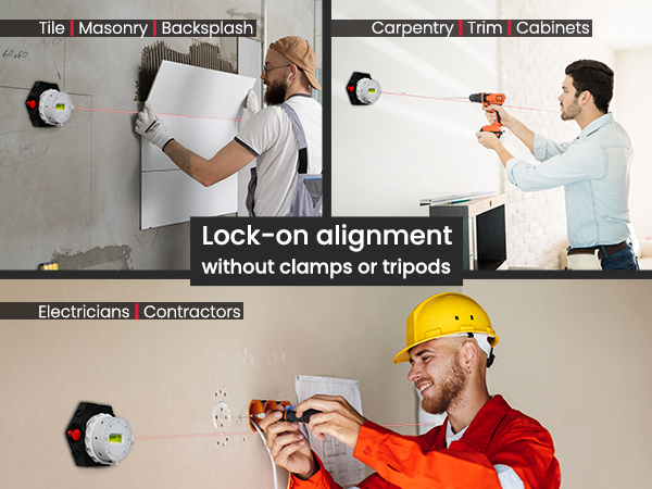 Zanis Laser Level used by builders for tile, carpentry, and electrical alignment.