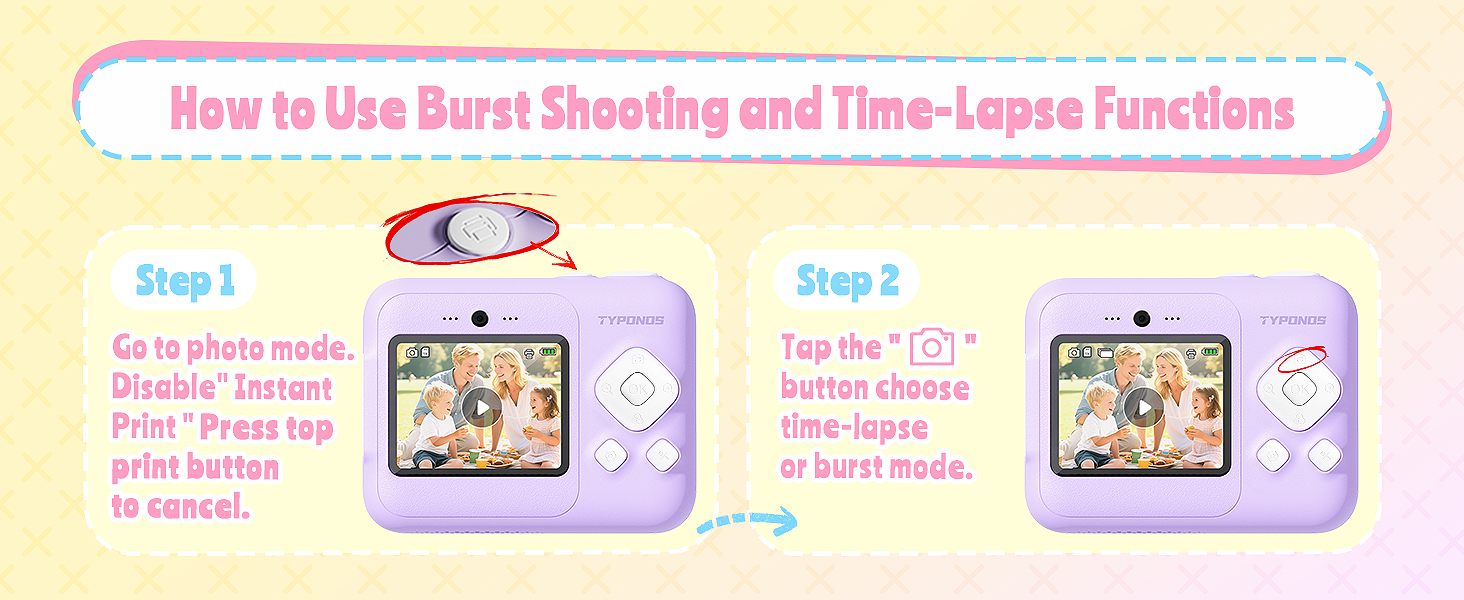 TYPONOS Instant Digital Print Camera