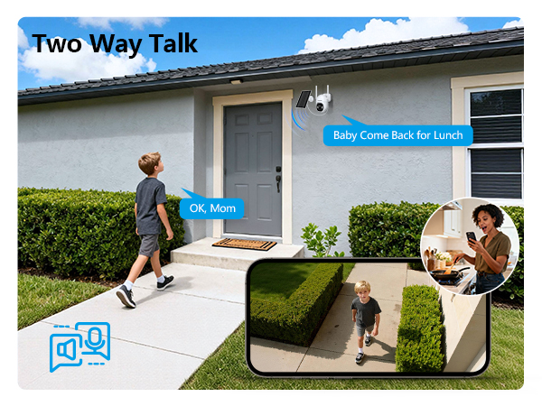 2 way talk security camera