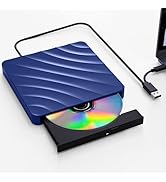 QDSYLQ External CD/DVD Drive for Laptop - CD Burner DVD Player for Laptop USB 3.0 +/-RW ROM, Exte...