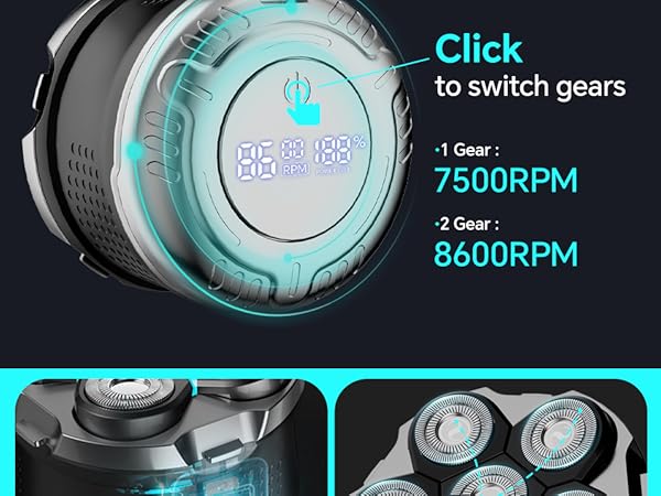 6d Electric Razor for Men Head Shaver for Bald Men