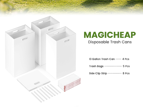 disposable trash cans
