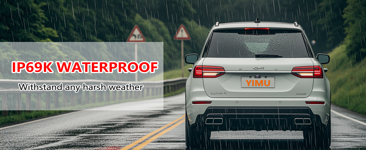 Truck backup camera is IP69 waterproof