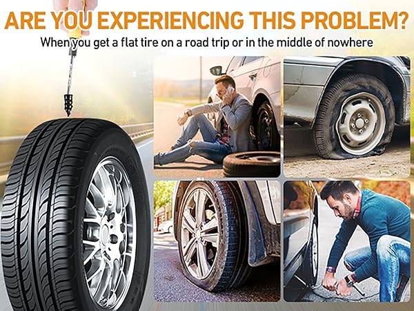 get a flat tire on a road trip