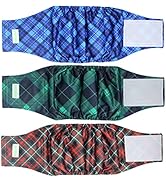 wegreeco Washable Male Dog Belly Band (Stylish Pattern) - Pack of 3 - Washable Male Dog Belly Wra...
