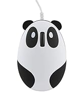 CHUYI Panda Wired Mouse Cute Animal Series Portable Corded Mice for Travel School Home Office, Fu...