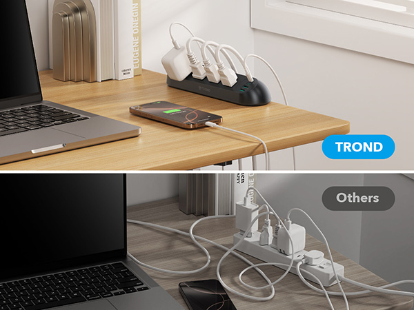 desk power strip surge protector