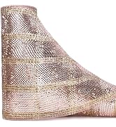 Ribbli Rose Gold Metallic Mesh Ribbon Rose Gold Deluxe Foil and Glitter Strip Christmas Ribbon fo...