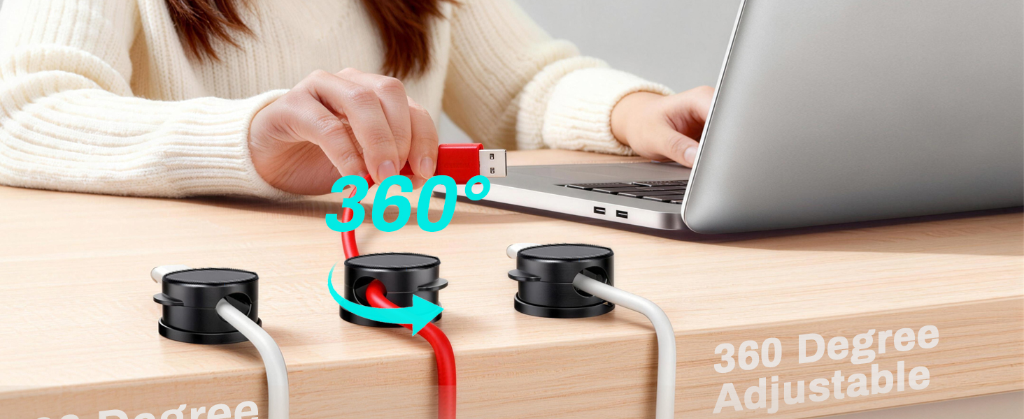 Rotatable Cord Holder Magnetic Clips