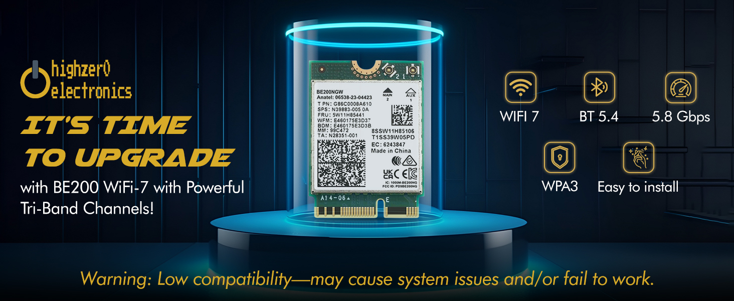 Highrzer0 WiFi 6 AX200 Card