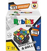 Rubik's Roll, 5-in-1 Dice Games Pack &amp; Go Travel Size Multiplayer Colorful Road Trip Board Game, ...