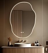 WallBeyond LED Bathroom Mirror with Lights, 25 x 35 Inch Led Bathroom Vanity Mirror for Wall, Ant...