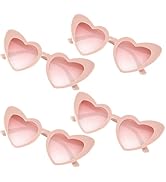 NACHLYNN 4/12/24 Pairs Heart Shaped Sunglasses Bachelorette Sunglasses Love Vintage Heart Glasses...
