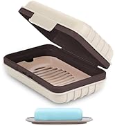 Quatish Soap Holder, Soap Dish 1 Pack, Bar Soap Holder for Shower, Travel Soap Case with Lid for ...
