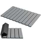 AWW Foldable Stone Bath Mat, Quick Dry Diatomaceous Earth Bath Mat with Non-Slip Mat, Super Absor...