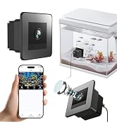 MEDAMOC Aquarium Camera, 2K HD Glass Fish Tank Camera Two-Way Audio Night Vision Window Security ...
