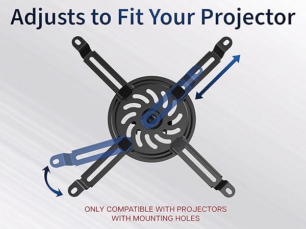 Extending Ceiling Projector Mount, Height Adjustable Projection