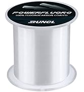 RUNCL Fluorocarbon Fishing Line, PowerFluoro Clear Fishing Leader Line - Virtually Invisible, Fas...