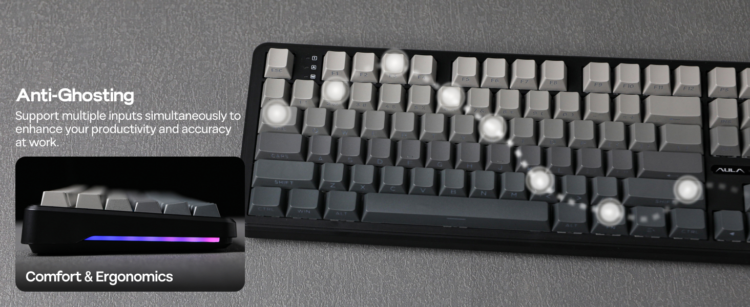F108 Wireless Gaming Keyboard