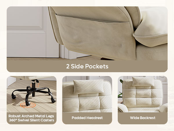 Bestier Velvet Executive Office Chair
