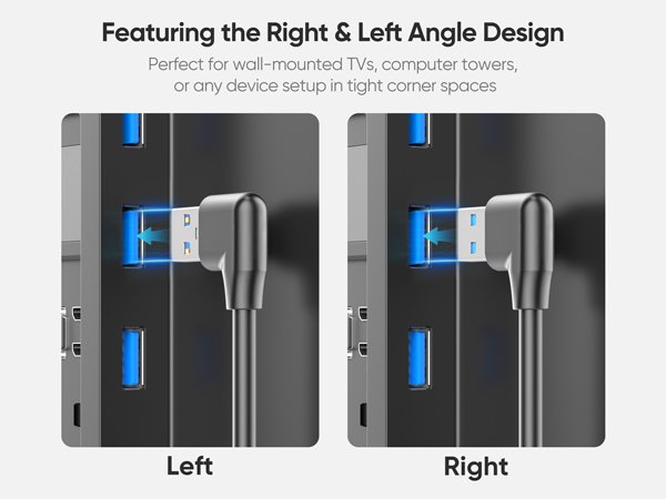 90 degree usb