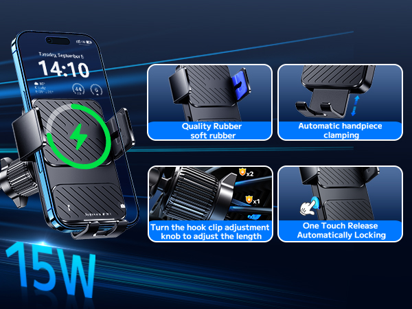 wireless car charger mount