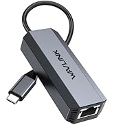 USB C to Ethernet Adapter 5G, WAVLINK 5G Ethernet Adapter for Laptop, Compatible with Type C Devi...