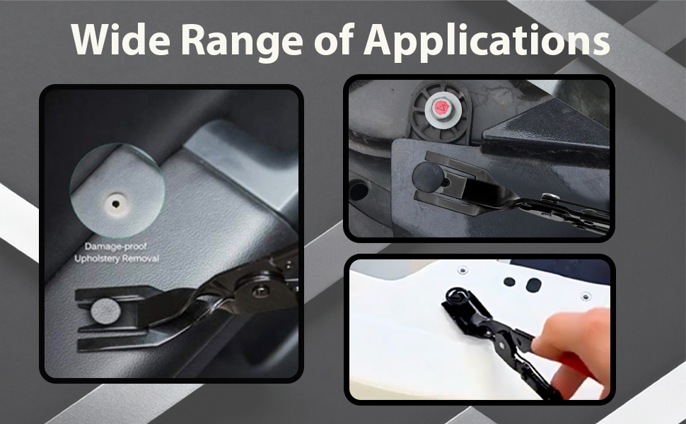 Interior Clip Plier with Red Non-Slip Handle