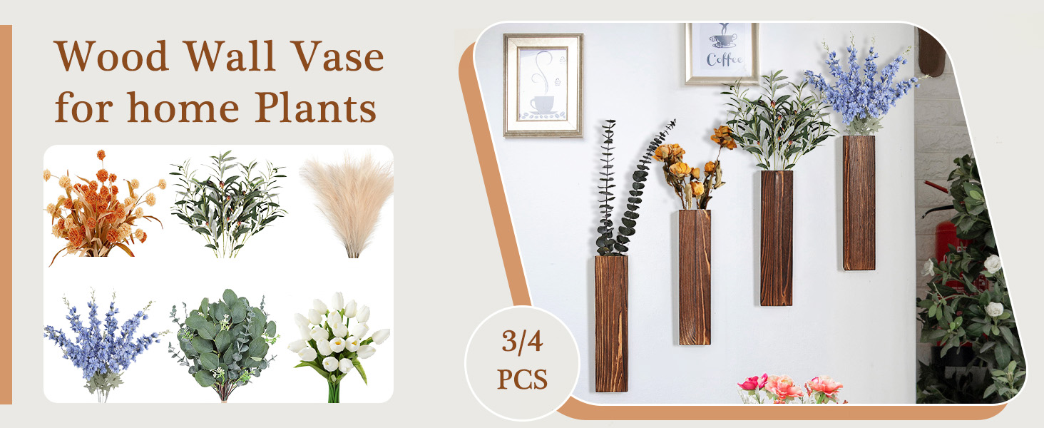 wood vase